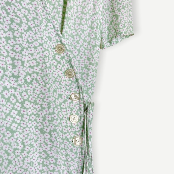 Rouje Paris Gabin Fleurette Menthol Wrap Dress - Picture 6 of 11